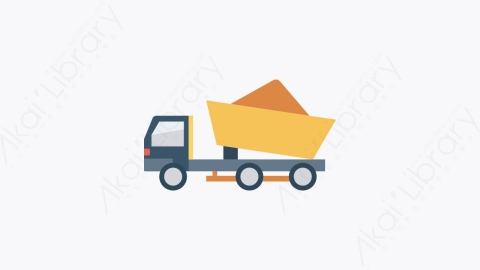 图片素材-045-卡车-15truck扁平卡通交通工具图标元素