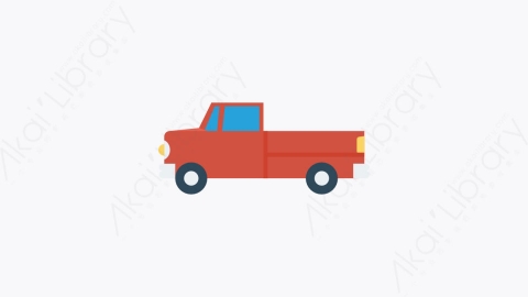 图片素材-045-卡车-5truck扁平卡通交通工具汽车元素图标