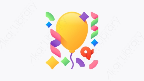 图片素材-046-气球balloon扁平卡通新年元素图标