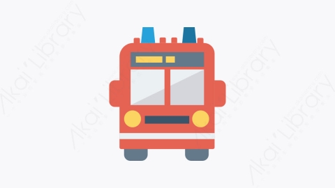 图片素材-046-总线-6bus扁平卡通交通工具图标元素