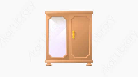 图片素材-046-衣柜closet扁平卡通家具元素图标