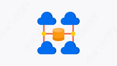 图片素材-046-数据库存储database_storage扁平卡通云计算元素图标