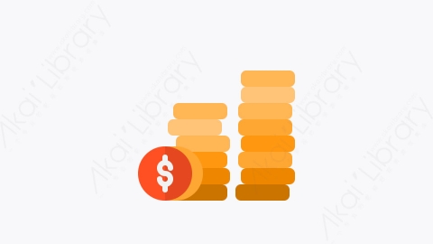 图片素材-046-货币money扁平卡通商务业务启动元素图标
