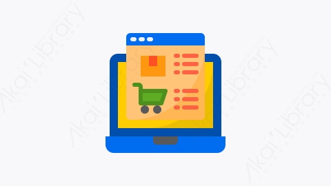 图片素材-046-网上购物online_shopping扁平卡通网络星期一元素图标