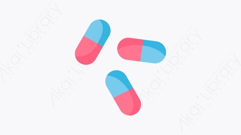 图片素材-046-药丸pills扁平卡通冠状病毒图标