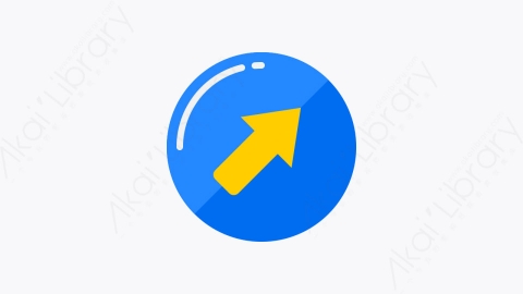 图片素材-046-右上top_right扁平卡通箭头标志元素图标