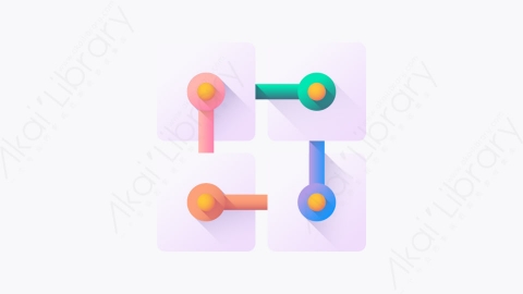 图片素材-047-区块链blockchain扁平卡通加密货币元素图标