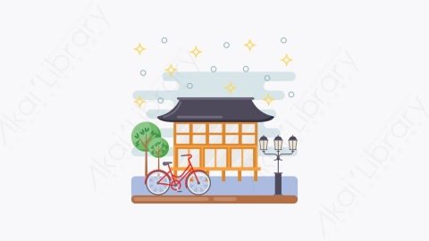 图片素材-047-大楼building扁平卡通亚洲建筑图标