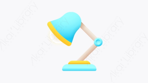 图片素材-047-台灯desklamp扁平卡通回到学校元素图标