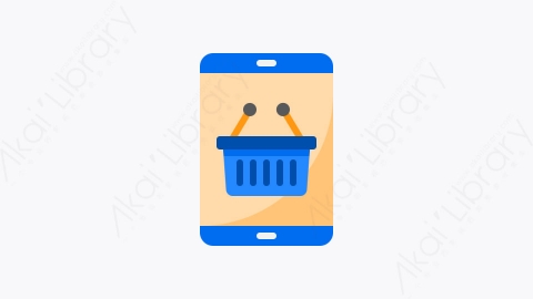 图片素材-047-网上购物online_shopping扁平卡通电子商务和购物元素图标