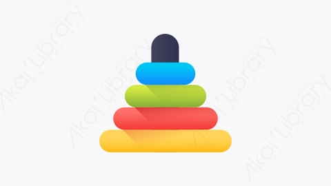 图片素材-047-金字塔pyramid扁平卡通圣诞玩具元素图标