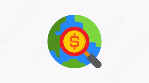 图片素材-047-搜索search扁平卡通商业和金融的元素图标