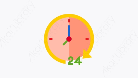 图片素材-047-时间time扁平卡通联系我们元素图标