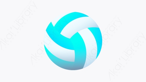 图片素材-047-排球volleyball扁平卡通夏季元素图标