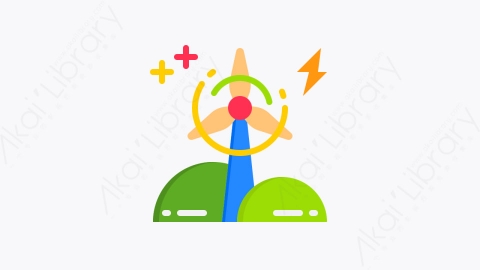 图片素材-047-风能wind_energy扁平卡通智能技术元素图标