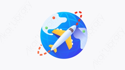 图片素材-048-飞机airplane扁平卡通机场元素图标