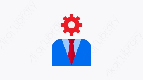 图片素材-048-商人businessman扁平卡通商业和金融的元素图标
