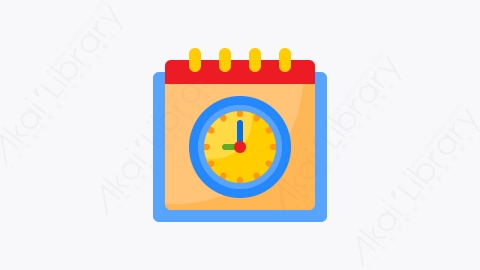 图片素材-048-时钟clock扁平卡通时间时钟钟表元素图标