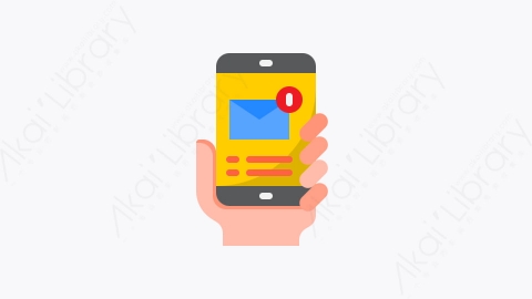 图片素材-048-通知notification扁平卡通信封和邮件元素图标