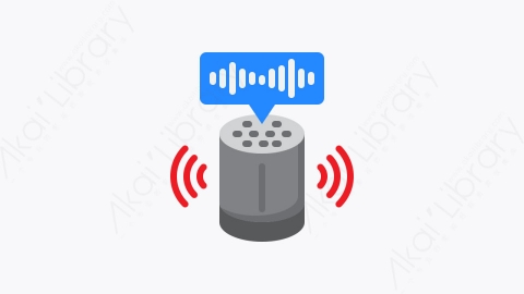 图片素材-048-语音控制voice_control扁平卡通物联网元素图标