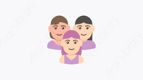 图片素材-048-女人women扁平卡通妇女节元素图标