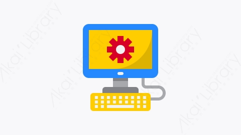 图片素材-048-工作站workstation扁平卡通虚拟主机元素图标