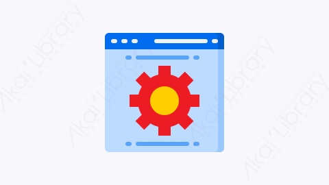 图片素材-049-U设置browser_settings扁平卡通用户和网站界面元素图标