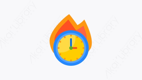 图片素材-049-快速时间fast_time扁平卡通时间时钟钟表元素图标