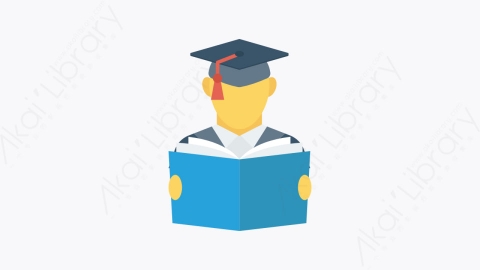 图片素材-049-研究生-1graduate扁平卡通学校教育图标元素