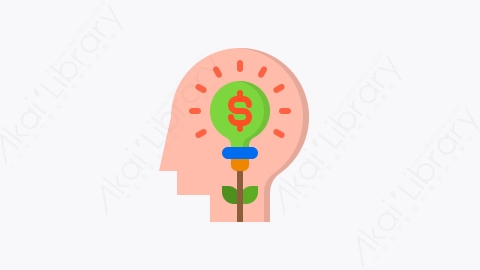 图片素材-049-大脑想法主意idea_bulb扁平卡通商业和金融的元素图标