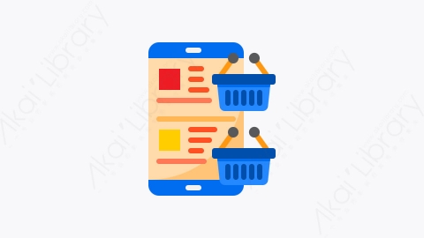 图片素材-049-网上购物shopping_online扁平卡通电子商务和购物元素图标