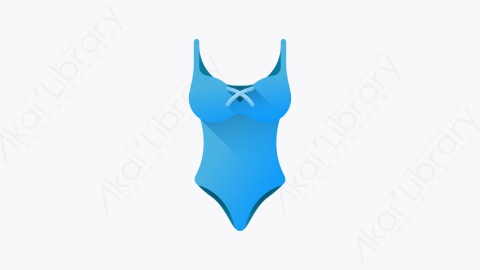 图片素材-049-泳装swimsuit扁平卡通暑假元素图标