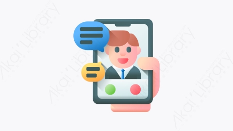 图片素材-049-视频通话videocall扁平卡通工作主页元素图标
