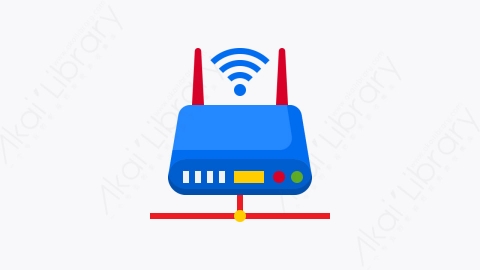 图片素材-049-无线wireless扁平卡通虚拟主机元素图标