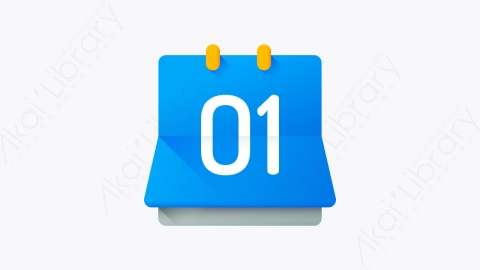 图片素材-050-日历calendar扁平卡通UI元素图标
