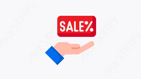 图片素材-050-销售sale扁平卡通黑色星期五元素图标