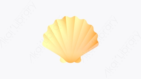 图片素材-050-外壳shell扁平卡通夏季元素图标