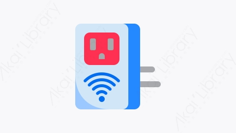 图片素材-050-无线wireless扁平卡通家用电器电子元素图标