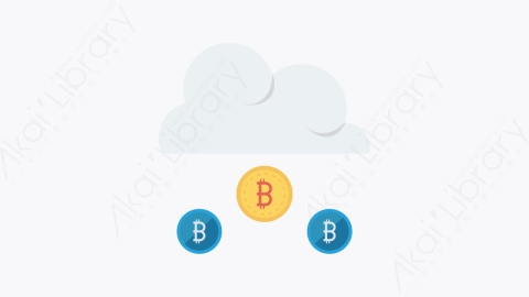 图片素材-051-比特币-43bitcoin扁平卡通比特币区块链和加密货币元素图标