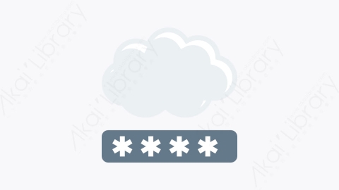 图片素材-051-密码password扁平卡通网络云计算图标元素