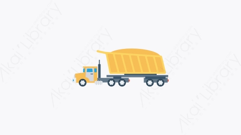 图片素材-053-油罐车-2tanker扁平卡通交通运输工具图标元素