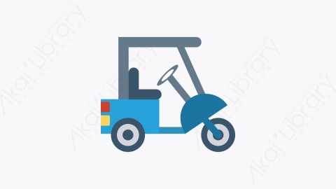 图片素材-054-人力车-1rickshaw扁平卡通交通工具图标元素