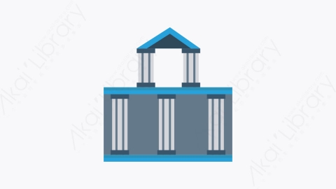 图片素材-055-银行-5bank扁平卡通城市建筑图标元素