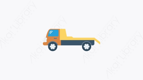 图片素材-057-车辆-5vehicle扁平卡通交通运输工具图标元素