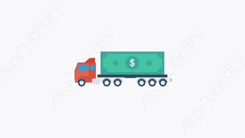 图片素材-058-交货-6delivery扁平卡通交通运输工具图标元素