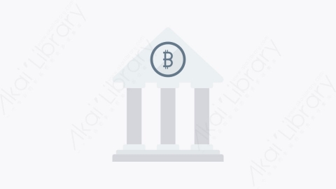图片素材-059-银行bank扁平卡通比特币区块链和加密货币元素图标