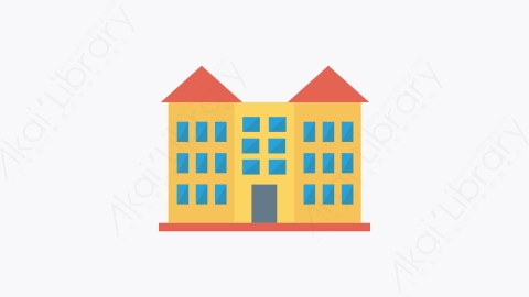 图片素材-059-酒店-6hotel扁平卡通城市建筑图标元素