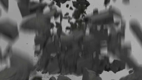 视频素材-石砖掉落破碎05_Destruction