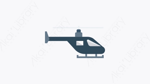图片素材-060-直升机helicopter扁平卡通交通工具图标元素