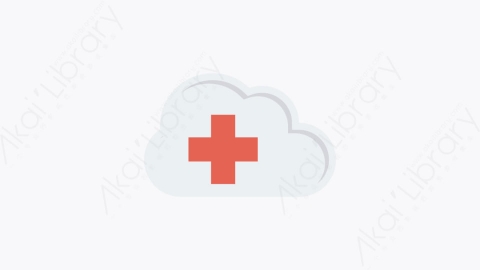 图片素材-061-云计算cloud-computing扁平卡通医疗设施与健康图标元素